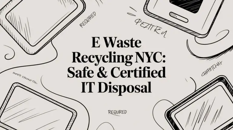 E Waste Recycling NYC: Safe & Certified IT Disposal