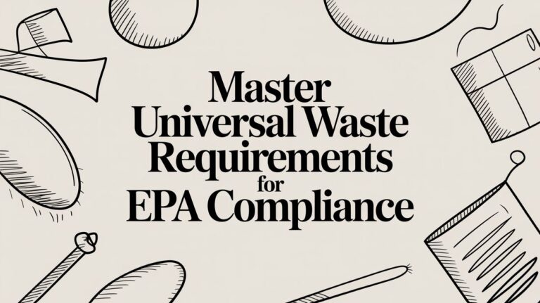 Master Universal Waste Requirements for EPA Compliance in 2026
